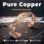 House of Noem — Antique Copper Open Cuff Bracelet