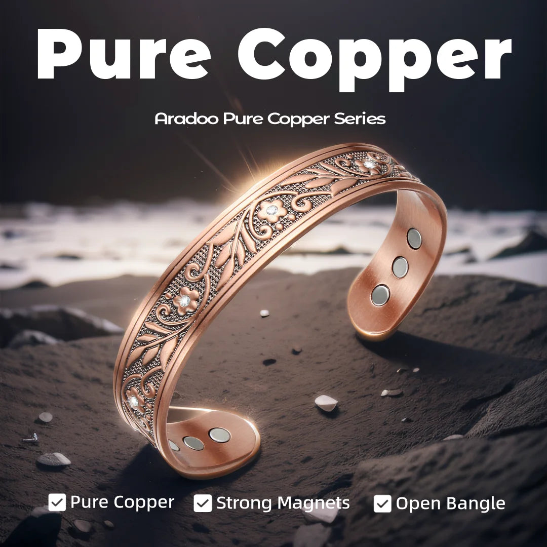 House of Noem — Antique Copper Open Cuff Bracelet