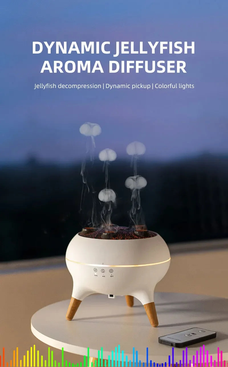 JellyGlow™ 7-Color Jellyfish Humidifier & Essential Oil Diffuser