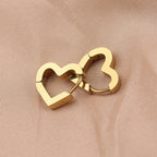 Heart & Star Hoop Earrings