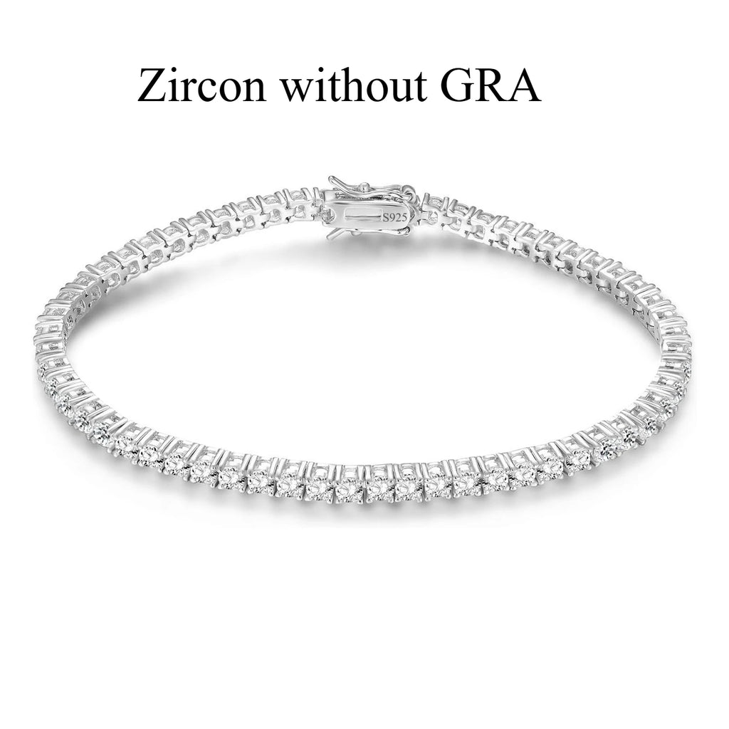 Moissanite Tennis Bracelet in 925 Sterling Silver
