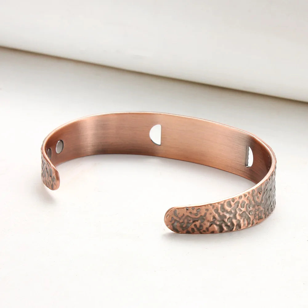 House of Noem — Antique Copper Open Cuff Bracelet