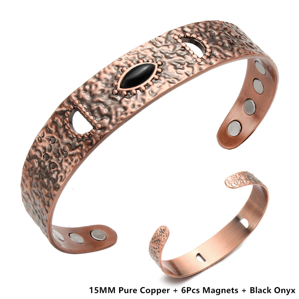 House of Noem — Antique Copper Open Cuff Bracelet