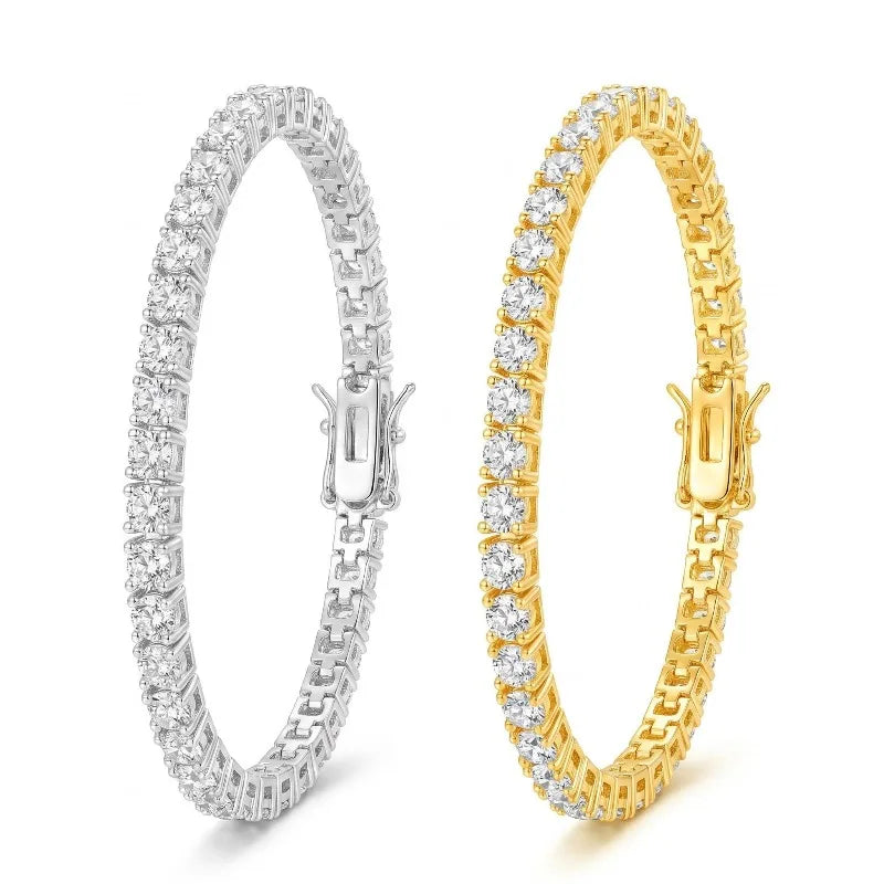 Moissanite Tennis Bracelet in 925 Sterling Silver