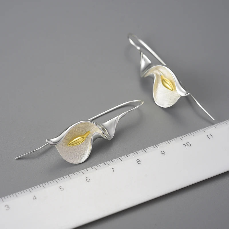 House of Noem — Calla Lily Flower Dangle Earrings