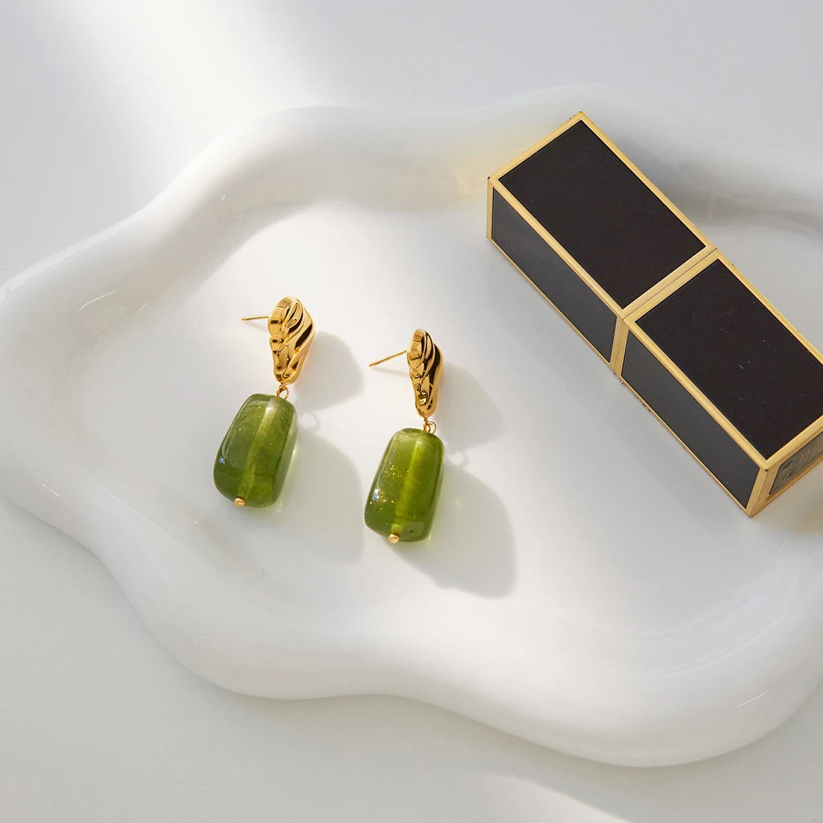House of Noem — Vintage Geometric Drop Earrings