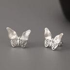 House of Noem — Hollow Butterfly Sterling Silver Stud Earrings