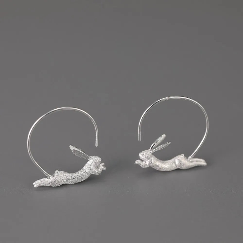 House of Noem — Running Bunny Hoop Earrings