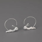 House of Noem — Running Bunny Hoop Earrings