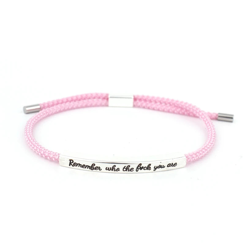 House of Noem — "Don't Let The Hard Days Win" Tube Bracelet