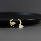 House of Noem — Moon and Clouds Stud Earrings
