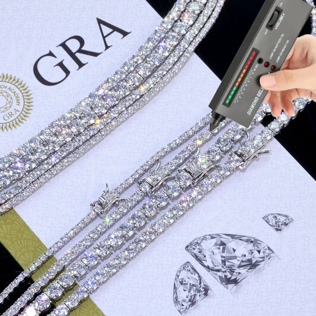 Moissanite Tennis Bracelet in 925 Sterling Silver