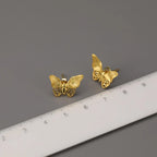 House of Noem — Hollow Butterfly Sterling Silver Stud Earrings