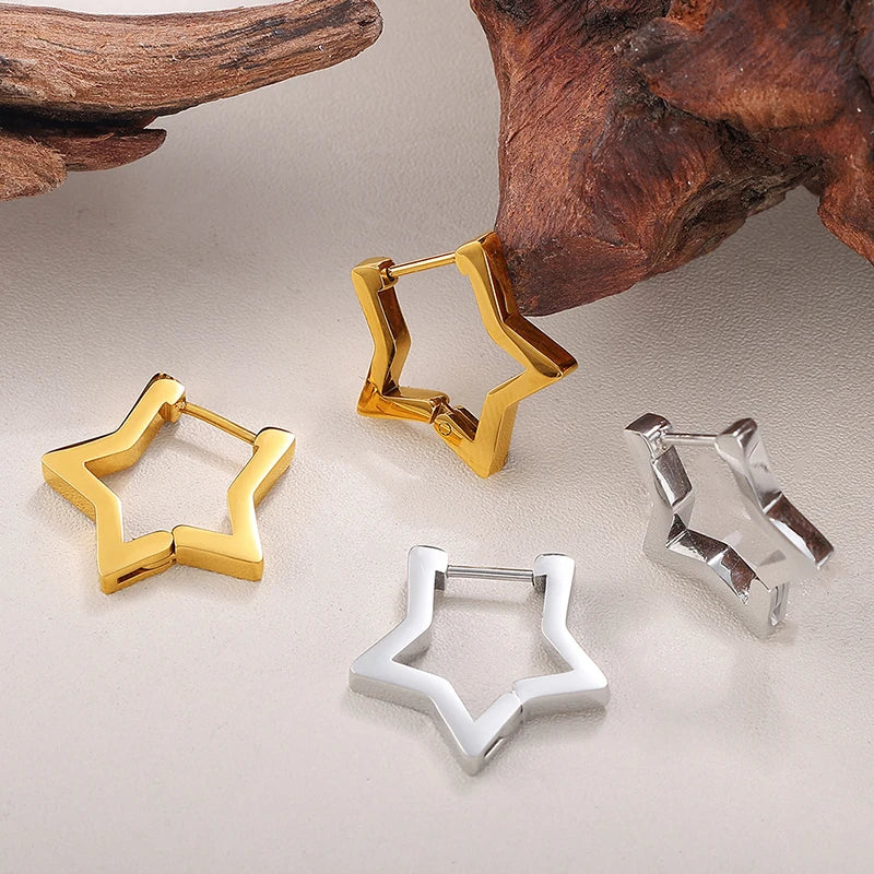House of Noem — Heart & Star Hoop Earrings