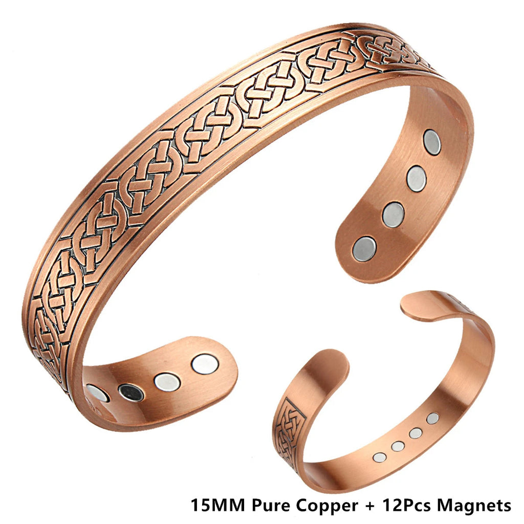 House of Noem — Antique Copper Open Cuff Bracelet