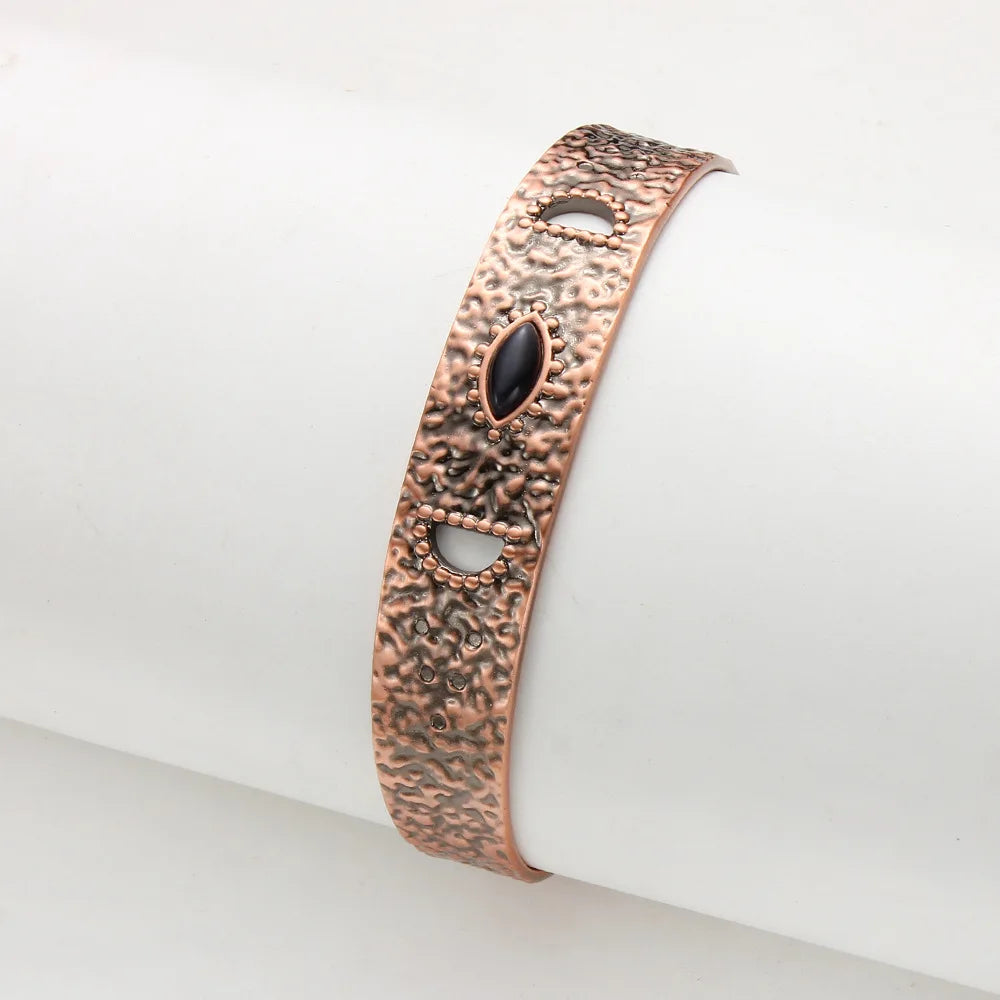 House of Noem — Antique Copper Open Cuff Bracelet