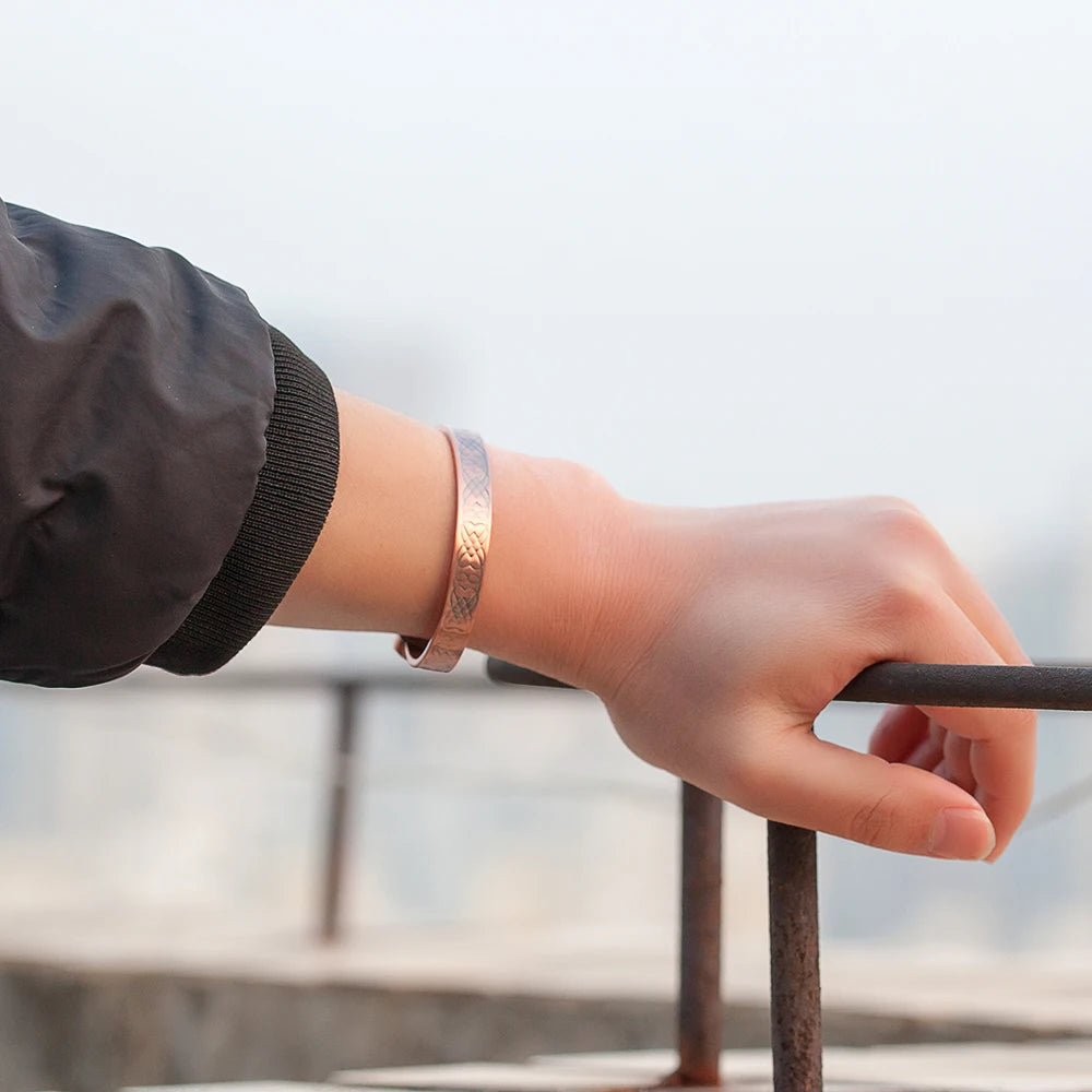 House of Noem — Vintage Knot Copper Cuff Bracelet