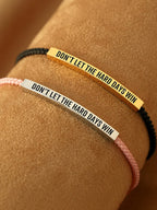 House of Noem — "Don't Let The Hard Days Win" Tube Bracelet