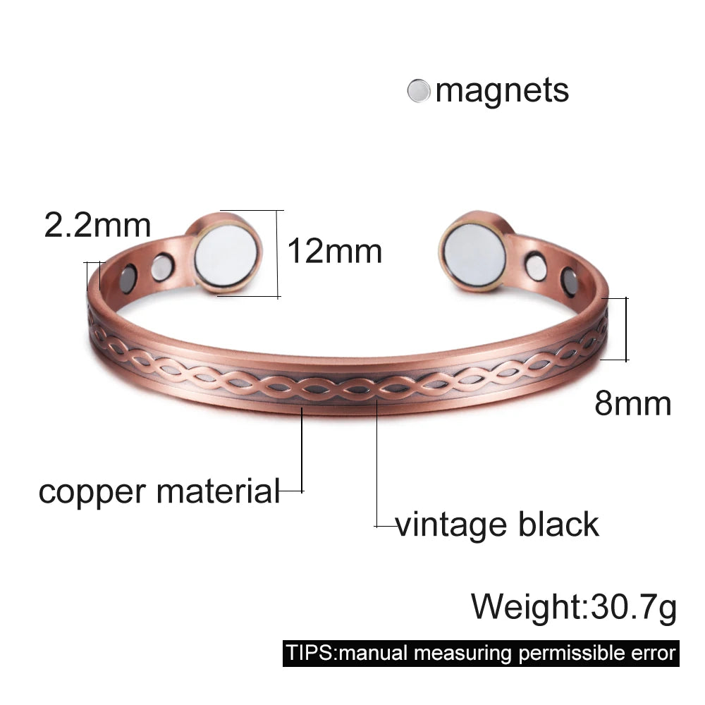 House of Noem — Vintage Knot Copper Cuff Bracelet