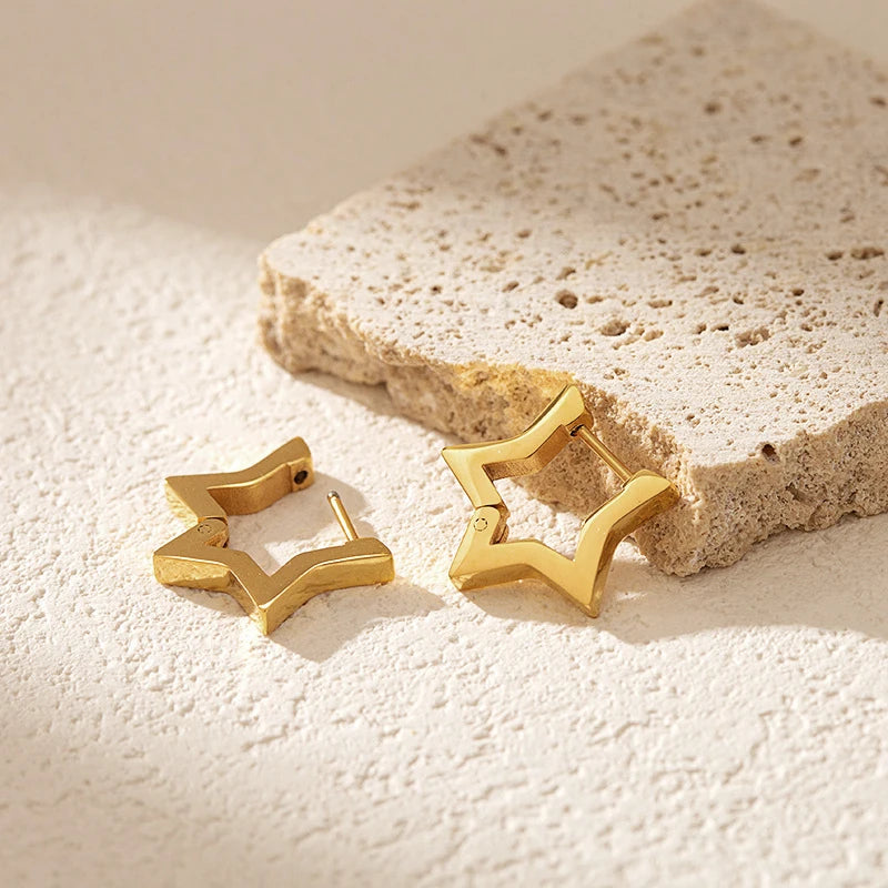 House of Noem — Heart & Star Hoop Earrings