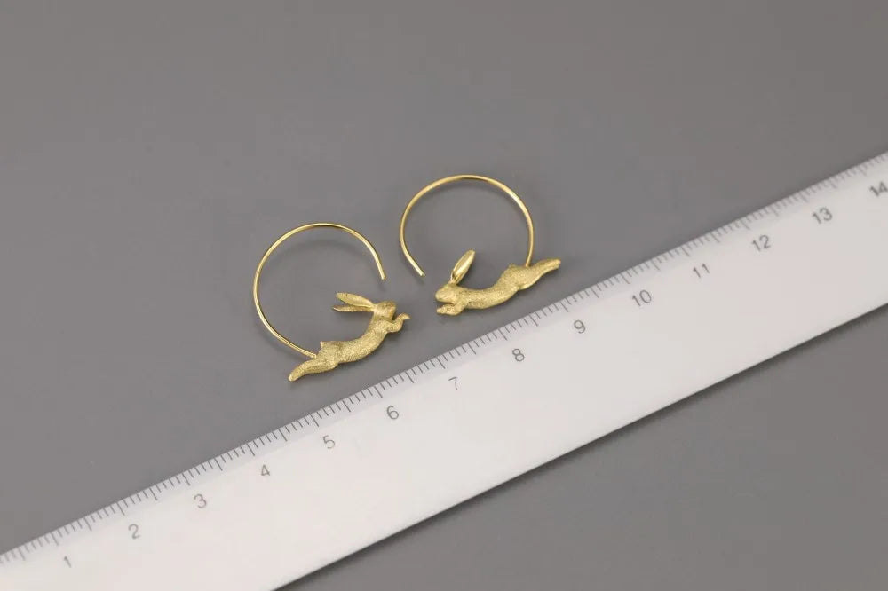 House of Noem — Running Bunny Hoop Earrings