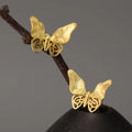 House of Noem — Hollow Butterfly Sterling Silver Stud Earrings