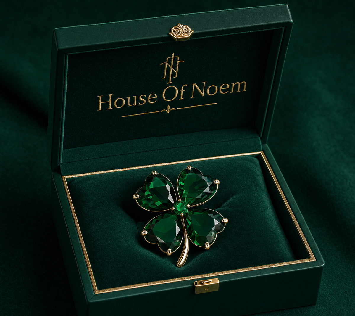 Four-Leaf Clover Anti-Exposure Brooch